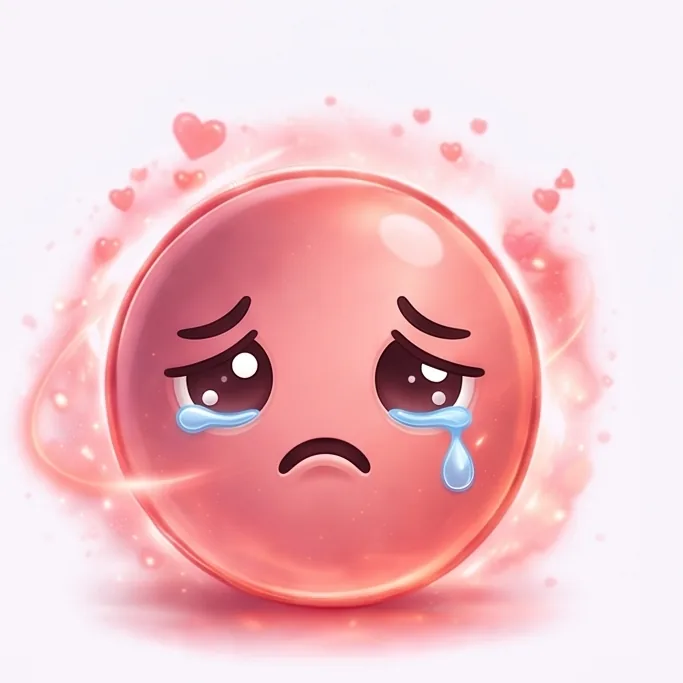눈물을 흘리는 표정